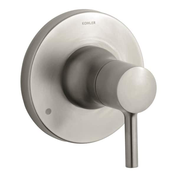 KOHLER Toobi 1-Handle Transfer Valve Trim Kit in Vibrant Brushed Nickel (Valve not Included)