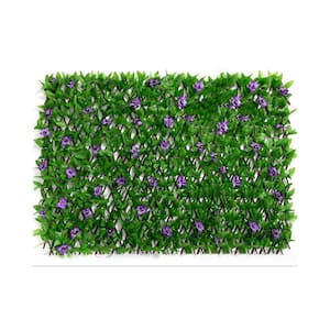 18" x 48" Expandable Faux Ivy Panel Fence Privacy Screen for Balcony Patio Backdrop Garden Backyard Decorations, 1PC