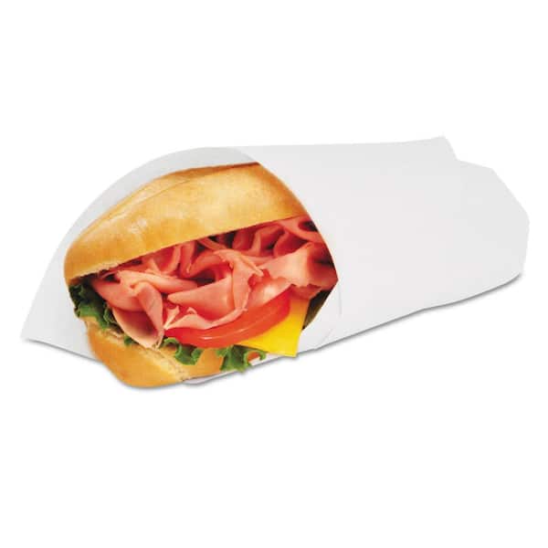 Bagcraft Grease-Resistant Paper Wraps and Liners, 14 x 14, White (4000-Pack)
