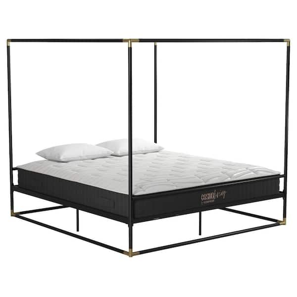 King size deals gold canopy bed