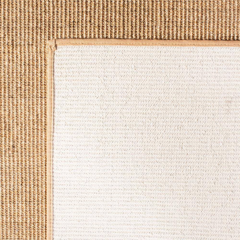 Beige Handmade Wool Runner Rug with Non-slip Backing
