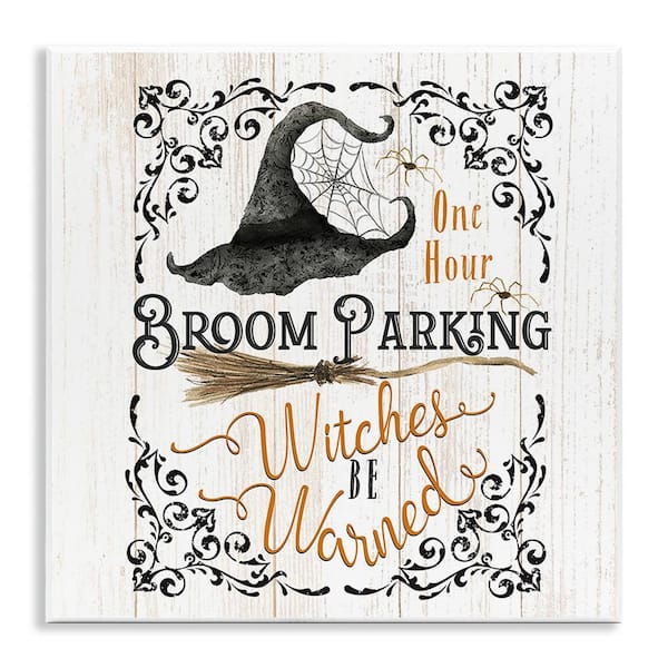 Stupell Industries Rustic Broom Parking by Deane Beesley 1 Piece Unframed Graphic Print Typography Poster Art Print 12 in. x 12 in.