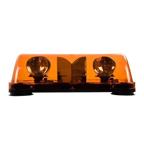 Blazer International Warning Light 7-1/2 in Halogen Mini Light Bar Amber with Magnetic Mount