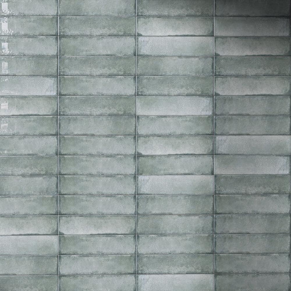 Iris Aguamarina Green 11.8 in. x 2.9 in. Polished Ceramic Tile Sample price history on PriceWatchPro