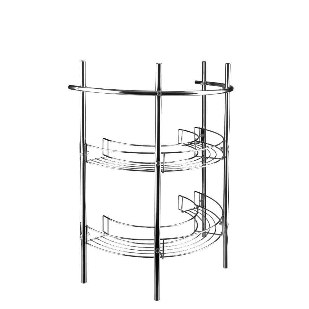 Croydex 21 In Pedestal Storage Unit In Chrome Aj401341yw The Home Depot