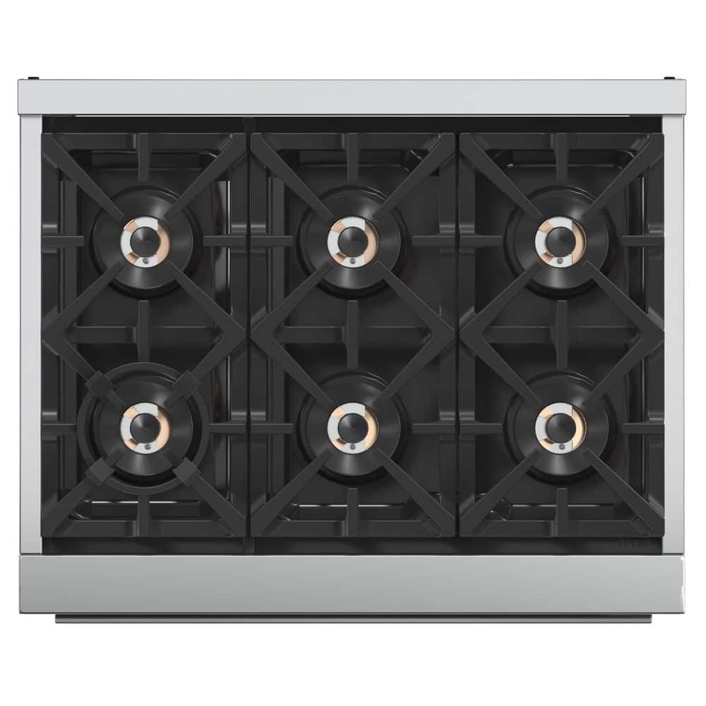36" Stainless Steel Dual-Fuel Freestanding Gas Range