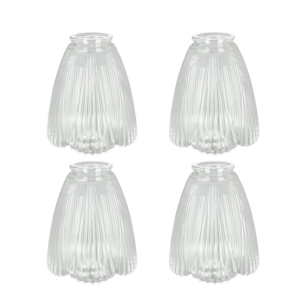 5-1/4 in. Clear Ceiling Fan Replacement Glass Shade (4-Pack) price history on PriceWatchPro