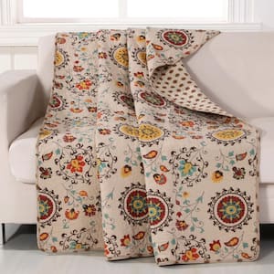 Andorra Multi Quilted Cotton Throw