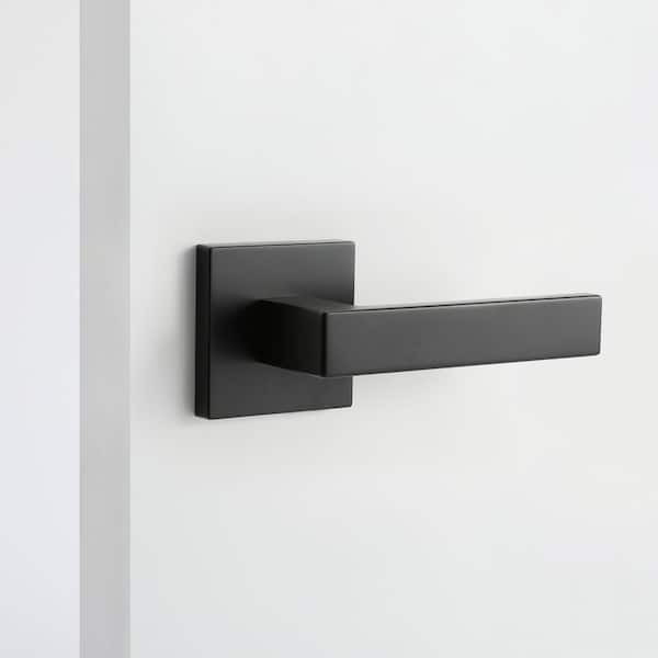 Allen Matte Black Double Dummy Modern Door Lever