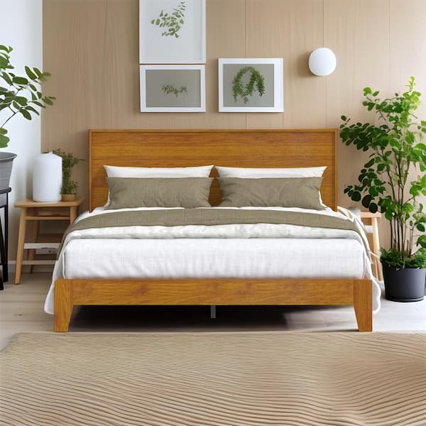 Amazon.com: Galano Payne Wood Platform Queen Bed Frame with