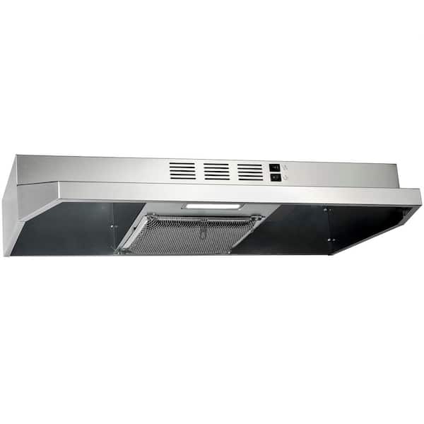AKDY 30in Stainless Steel Under Range Hood with Charcoal