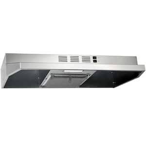 30-in Stainless Steel Under Cabinet Range Hood with Charcoal Filter