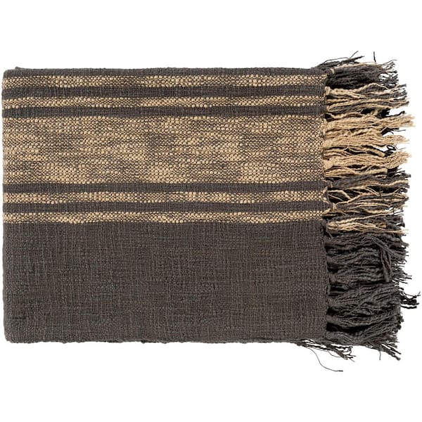 Belovo Charcoal Throw Blanket