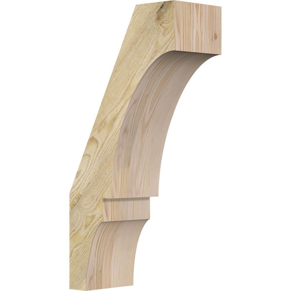 Ekena Millwork 6"W x 12"D x 24"H Balboa Rough Sawn Knee Brace, Douglas Fir