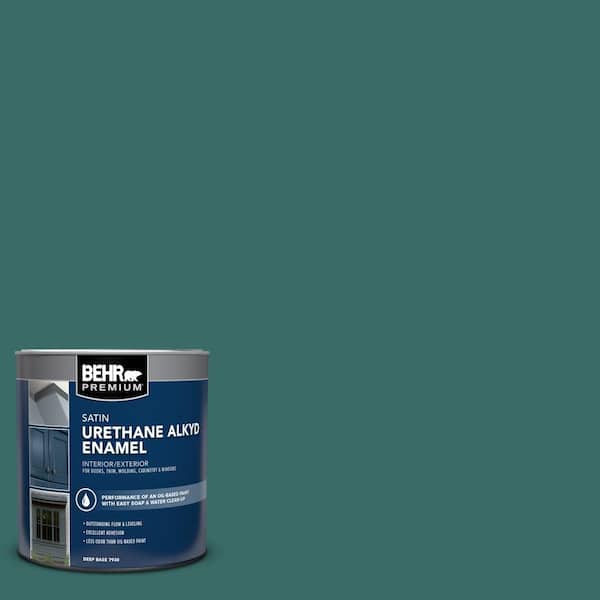 BEHR PREMIUM 1 qt. #M450-7 Beta Fish Satin Enamel Urethane Alkyd Interior/Exterior Paint