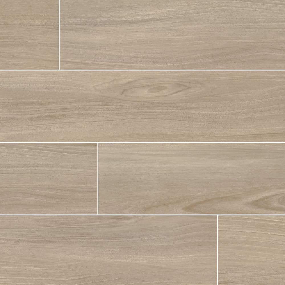 MSI Brooksdale Poplar 10 in. x 40 in. Matte Porcelain Wood Look Floor