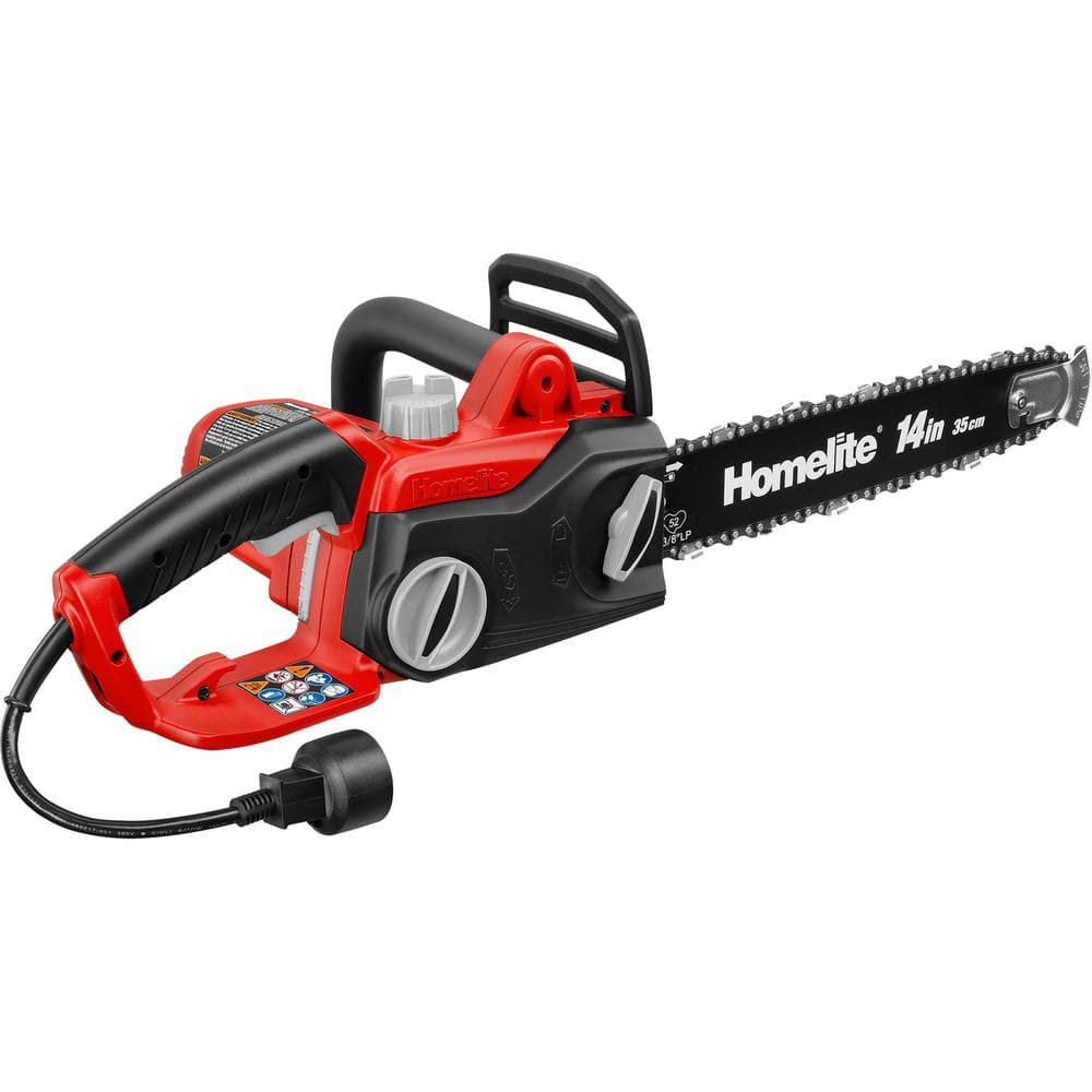 Homelite 14 in. 9 Amp Electric Chainsaw UT43104 The Home Depot