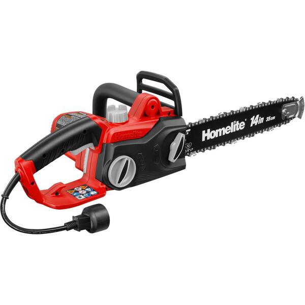 Homelite 14 In 9 Amp Electric Chainsaw UT43104 The Home Depot