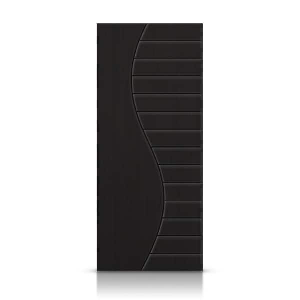 CALHOME 42 in. x 96 in. Hollow Core Black Painted Composite MDF Interior Door Slab