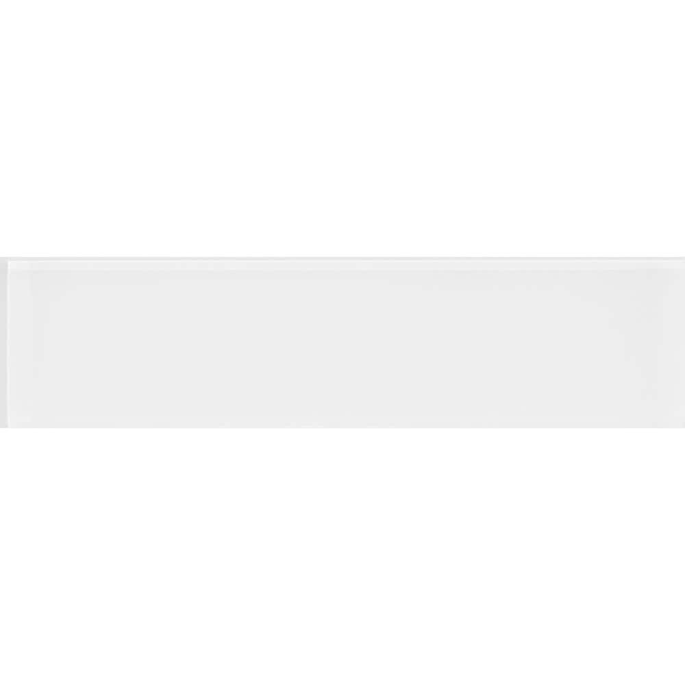 White 3 in. x 12 in. Polished Glass Mosaic Tile Sample (0.25 sq. ft./Piece) price history on PriceWatchPro
