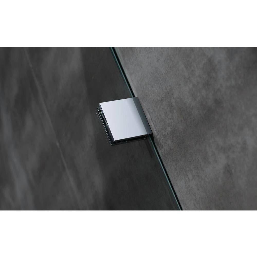 Moselle 75" Frameless Clear Glass Sliding Shower Door with Chrome Hardware