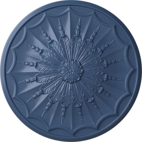 Ekena Millwork 27-1/8" x 2-5/8" Artis Urethane Ceiling Medallion, Hand-Painted Americana
