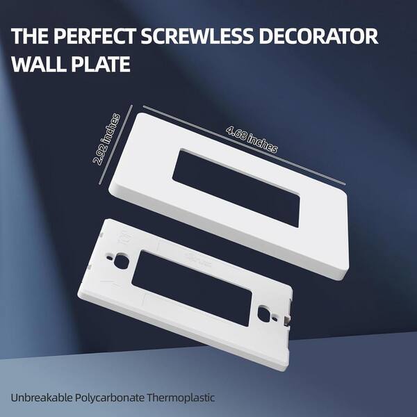 Lukyamzn 15 Amp Single Pole Decorator Light Switch with Screwless
