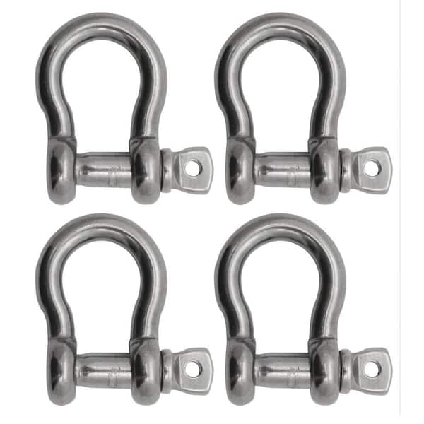 Extreme Max BoatTector Stainless Steel Anchor Shackle - 3/8", 4-Pack