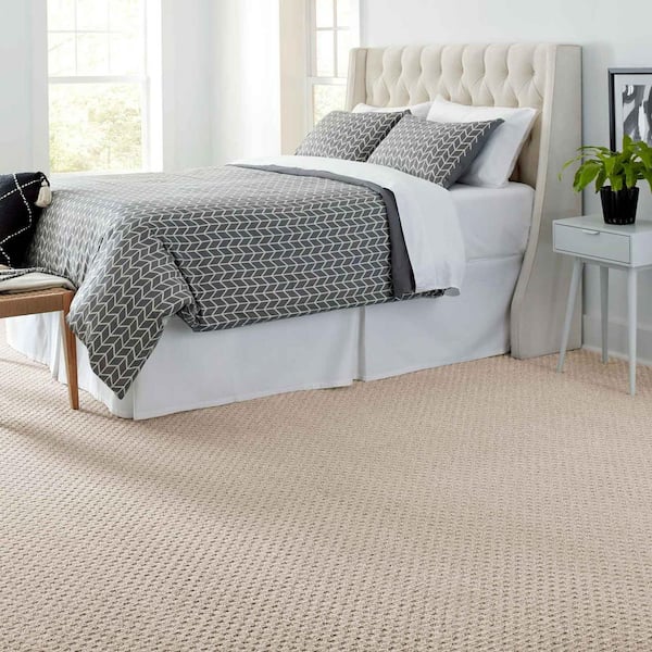Shiloh Point  - Cashew Butter - Beige 40 oz. Triexta Pattern Installed Carpet