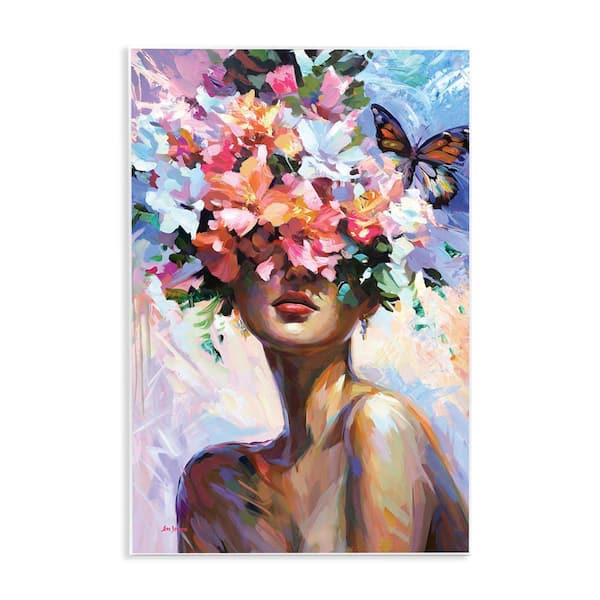 Stupell Industries Surrounded By Florals by Leon Devenice Unframed Nature Graphic Art Print 19 in. x 13 in.