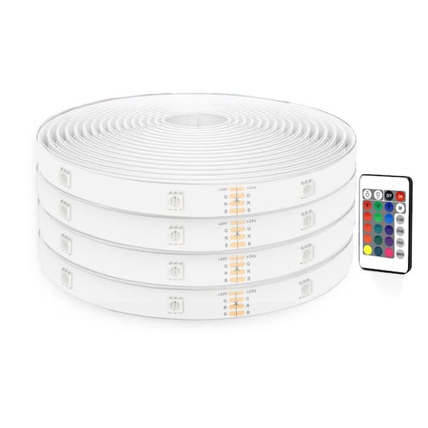 200 ft. Outdoor Waterproof LED Strip Lights, IP67 Outside Led Light Strips for Deck, Balcony, Roof, Garden