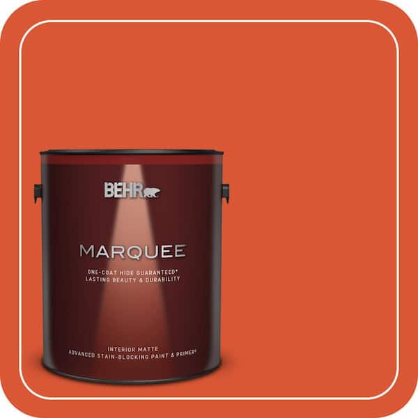 BEHR MARQUEE 1 gal. #P190-7 Inferno Matte Interior Paint & Primer