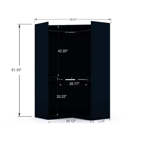 Luxor Ramsey Modern Tatiana Midnight Blue Composite Wood 65.91 in