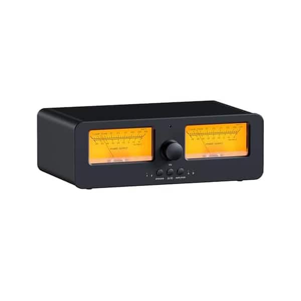 VU Meter Amplifier Speaker Selector Switch Box with Remote Control for High Power Stereo
