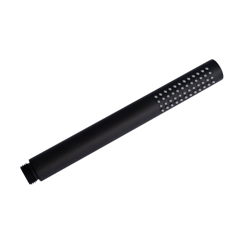 Matte Black Adjustable Height Thermostatic Shower System with Handheld