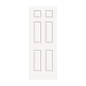 30 in. x 80 in. Colonist White Painted Textured Molded Composite MDF Interior Door Slab