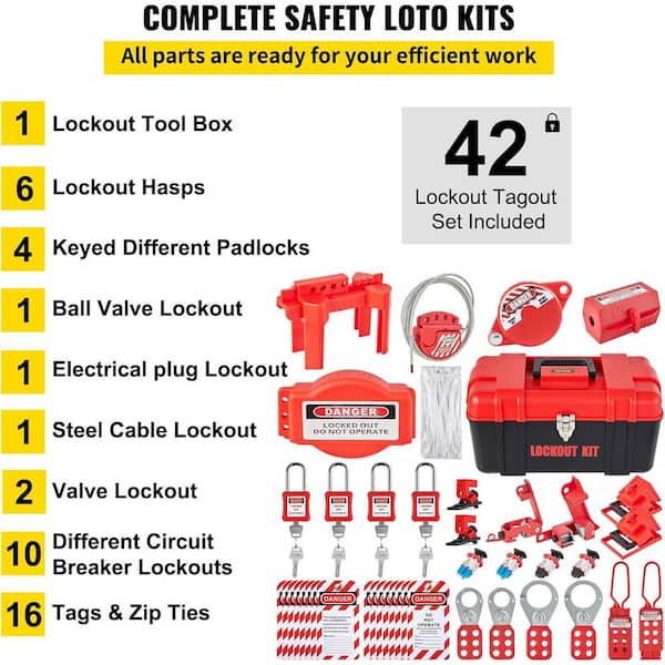 Elektrisches Lockout-Tagout-Kit – Mit 4 LOTO-Schl Produktbild-Vorschau 3