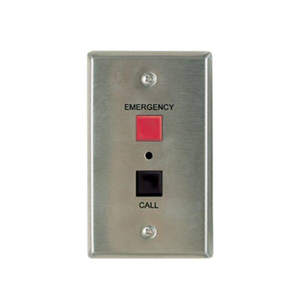 Valcom Emergency/Normal Call-In Switch - Stainless Steel