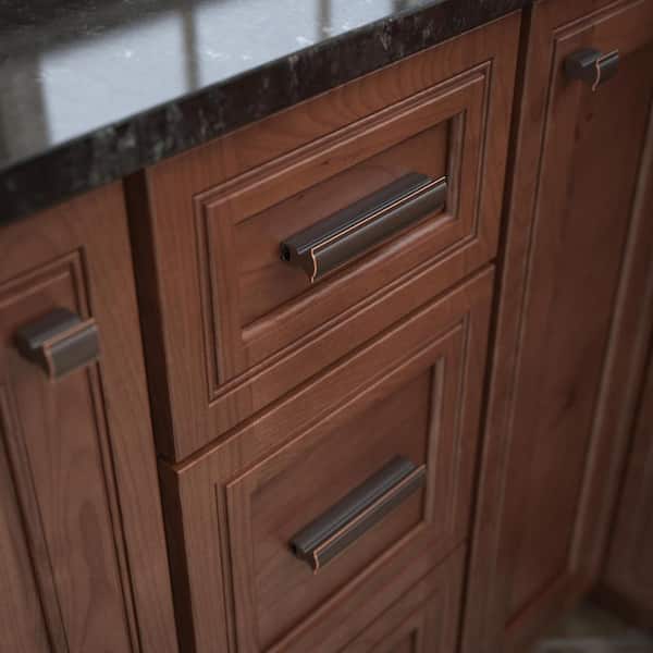 5-Pack Classic Curve Adjusta-Pulls 1 to 4 in. (25-102 mm) Classic Bronze with Copper Highlights Cabinet Drawer Pulls