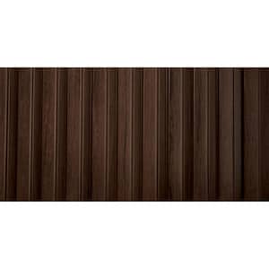 Medium Slats 1/2 in. x 0.79 ft. x 7.88 ft. Teak Glue-Up Decorative Foam Wood Slat Walls (10-Pack)/62.25 sq. ft.