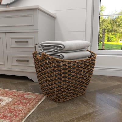 StyleWell Rectangular Seagrass Lined Storage Baskets (Set of 3) JY4121HDB -  The Home Depot