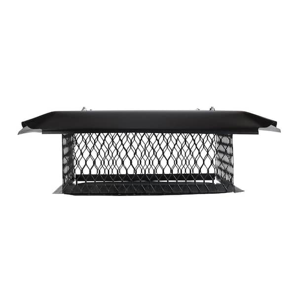 BigTop 14 in. x 14 in. x 8 in. H Chimney Cap in Black BigTop 14 in. x 14 in. x 8 in. H Chimney Cap in Black