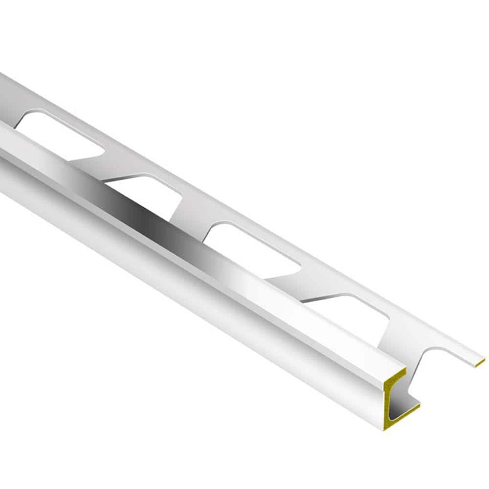 Deco Chrome-Plated Solid Brass 7/16 in. x 8 ft. 2-1/2 in. Metal Tile Edging Trim price history on PriceWatchPro
