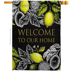 28 in. x 40 in. Our Home House Flag Double-Sided Readable Both Sides Expression Sweet Home Decorative
