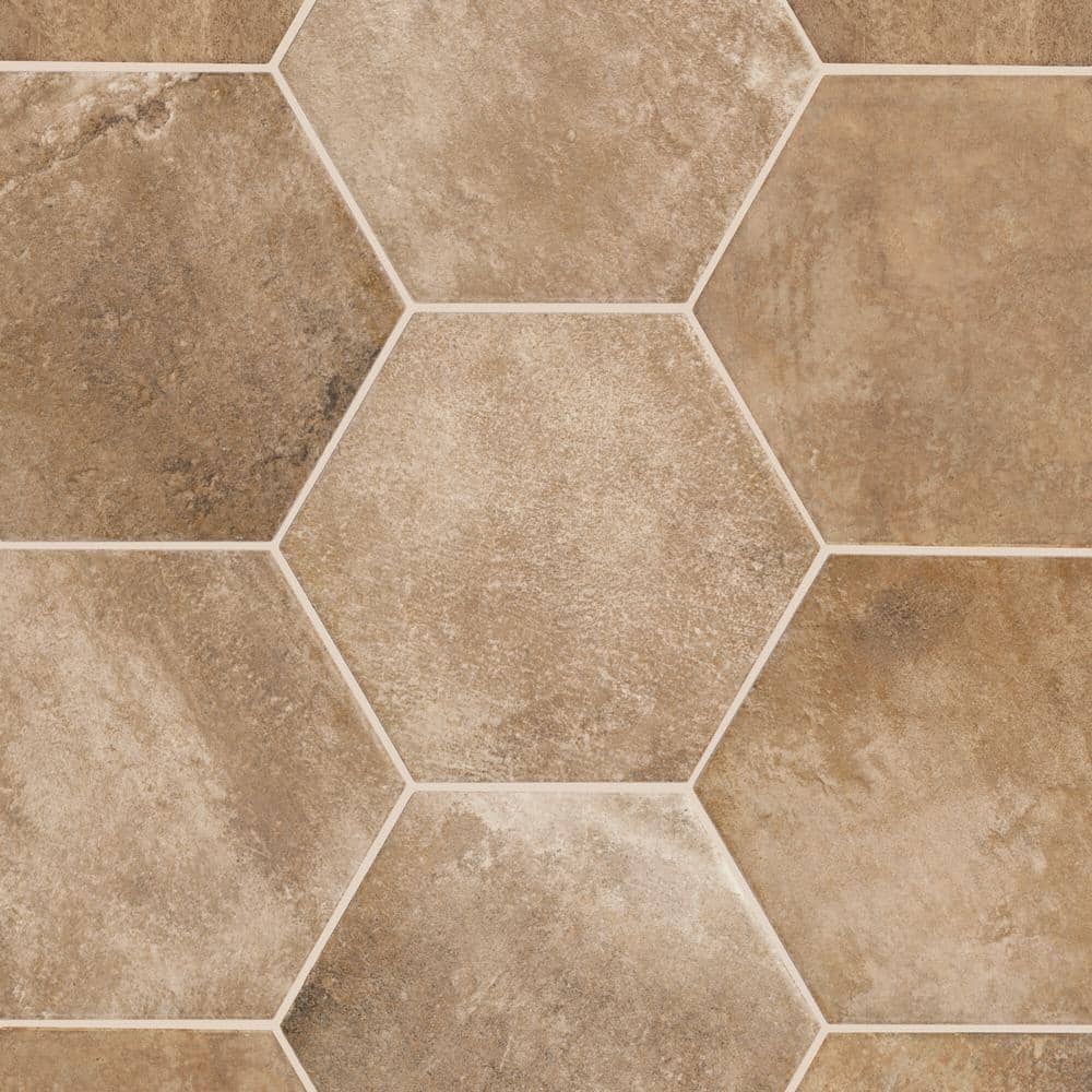 Marazzi Cotto Revival Alpaca 8 in. x 9 in. Matte Porcelain Hexagon