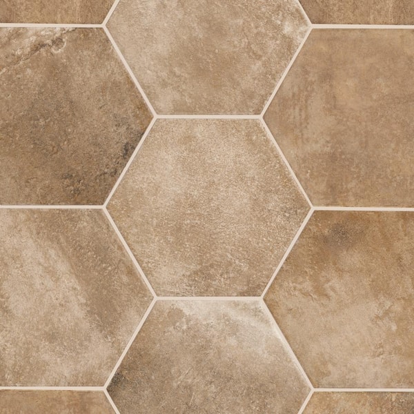 Cotto Revival Alpaca 8 in. x 9 in. Matte Porcelain Hexagon Floor Tile (449.76 sq. ft. /pallet)