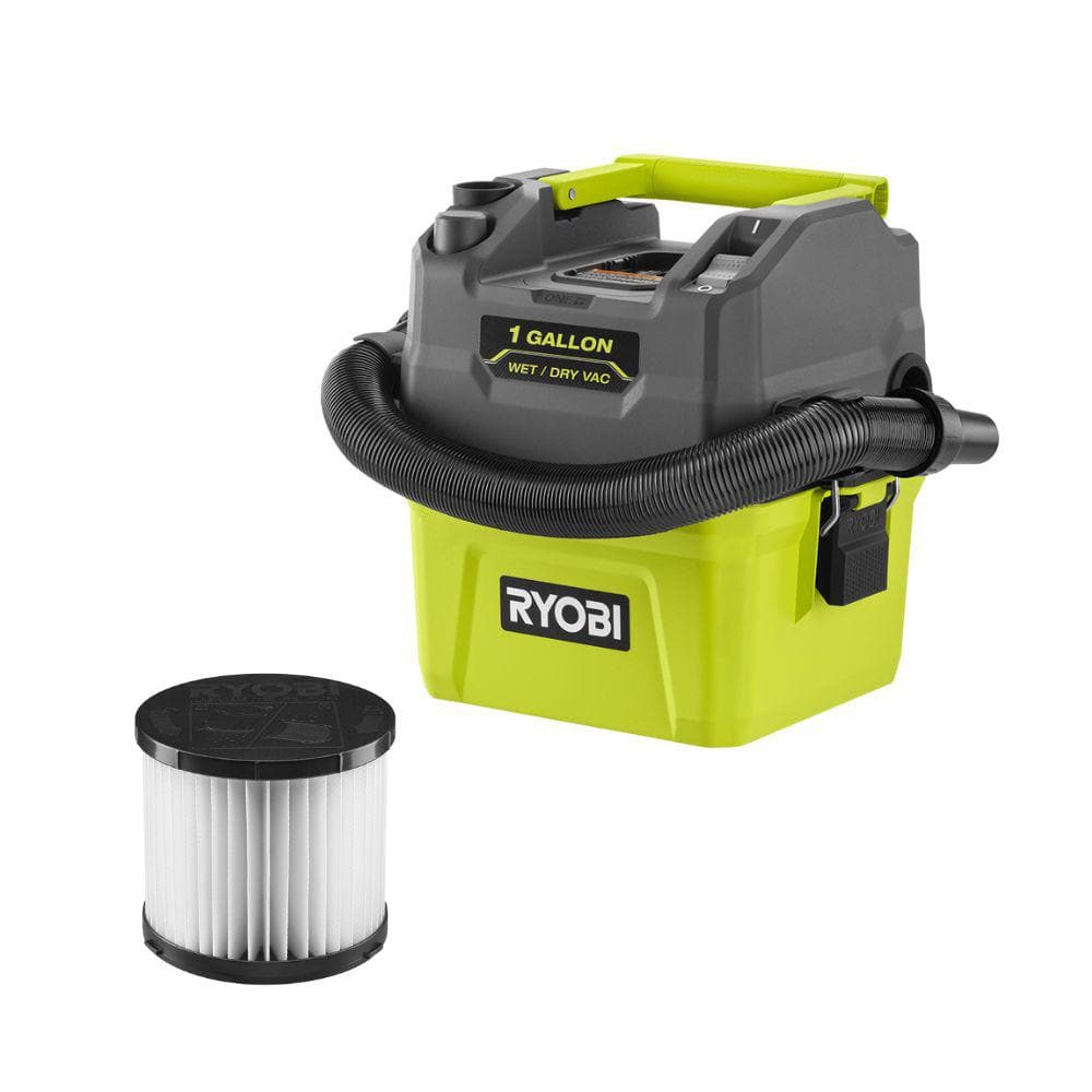 RYOBI ONE+ Cordless 1 Gal. Vacuum (Tool Only) with Replacement Filter PCL733B-A32VC05 - Home Depot