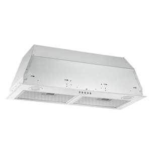 28 in. 600 CFM Ducted Insert with Light Range Hood in Stainless Steel