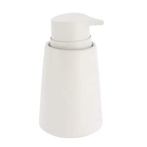 Smooth Freestanding Lotion Soap Dispenser Flared Shape White