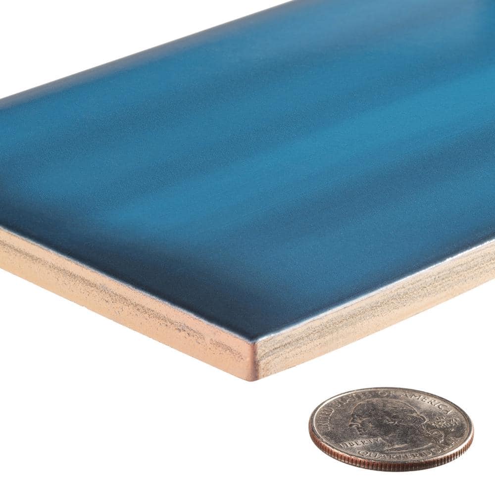 Divine Blue 4x12 Glossy Ceramic Subway Tile